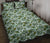 Hawaii Quilt Bed Set Tropical Flowers Monstera Leaf AH Black - Polynesian Pride