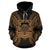 Tuvalu Polynesian ll Over Hoodie Map Gold - Polynesian Pride