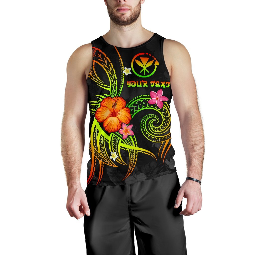 Polynesian Hawaii Personalised Men's Tank Top's - Legend of Kanaka Maoli (Reggae) - Polynesian Pride