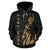 Polynesian Kakau Warrior Helmet Hawaii Custom Hoodie Gold - Polynesian Pride