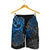 Tonga Polynesian Shorts (Men) - Blue Turtle Flowing - Polynesian Pride