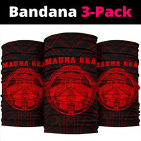 Hawaii Polynesian Mauna Kea Goddess Pele Bandana 3 - Pack - AH - Red - Polynesian Pride