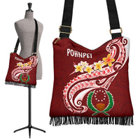 Pohnpei Crossbody Boho Handbag - Pohnpei Seal Polynesian Patterns Plumeria - Polynesian Pride