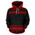 New Zealand Maori Hoodie, Aotearoa Silver Fern Pullover Hoodie Red Unisex Black - Polynesian Pride