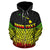 Hawaii Polynesian Custom Zip up Hoodie Reggae Pride Map and Seal - Polynesian Pride