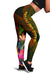 Wallis and Futuna Polynesian Women's Leggings - Hibiscus and Banana Leaves - Polynesian Pride