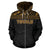 Tuvalu Polynesian Zip up Hoodie Horizontal Gold - Polynesian Pride