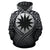 Nauru All Over Hoodie Lift up Black - Polynesian Pride
