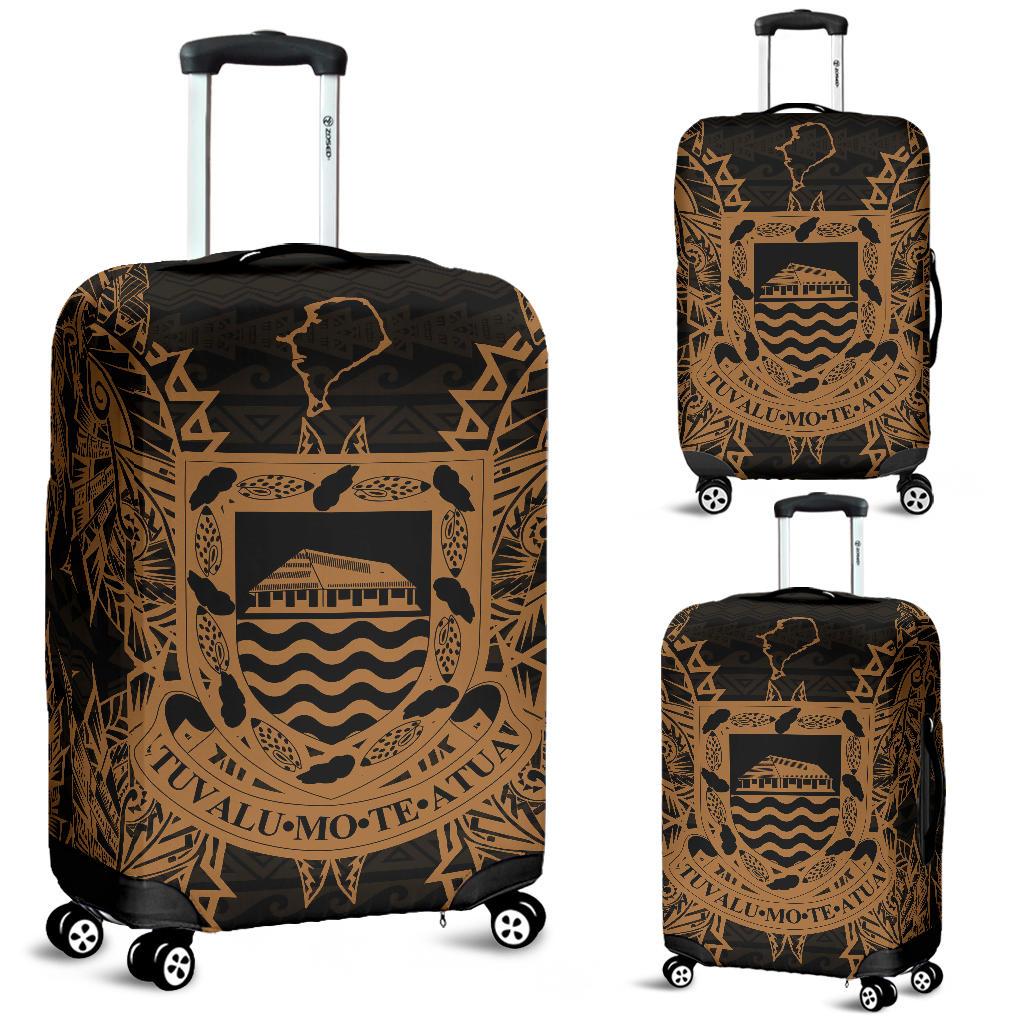 Tuvalu Polynesian Luggage Covers Map Gold Gold - Polynesian Pride