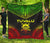 Tuvalu Premium Quilt - Tuvalu Coat Of Arms Polynesian Chief Reggae Version - Polynesian Pride