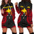 Papua New Guinea Women's Hoodie Dress - Papua New Guinea Spirit Red - Polynesian Pride