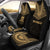 Tuvalu Car Seat Cover - Tuvalu Coat Of Arms Polynesian Chief Tattoo Gold Version Universal Fit Gold - Polynesian Pride