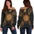 Nauru Polynesian Shoulder Sweater Map Gold Gold - Polynesian Pride