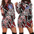 Northern Mariana Islands Women's Hoodie Dress - Tribal Flower Special Pattern Red Color - Polynesian Pride