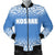 Kosrae Men's Bomber Jacket - Fog Blue Style Blue - Polynesian Pride