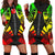 Wallis And Futuna Hoodie Dress - Polynesian Tattoo Reggae Reggae - Polynesian Pride