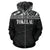 Tokelau Polynesian All Over Zip up Hoodie Black Horizontal - Polynesian Pride