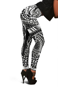 Polynesian Tattoo Style Legging 4 A7 - Polynesian Pride