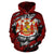 Polynesian Kanaka Maoli Royal Coat of Arms Hawaii Hoodie Red - Polynesian Pride