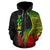 Fiji Polynesian Custom Zip up Hoodie Coconut Reggae - Polynesian Pride