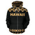 Hawaii All Over Zip up Hoodie Polynesian Mantafish Style - Polynesian Pride