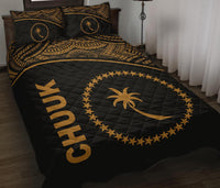 Chuuk Quilt Bed Set - Chuuk Flag Curve Version - Polynesian Pride