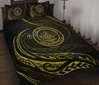 Palau Quilt Bed Set - Yellow - Frida Style - Polynesian Pride
