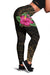 Hawaii Hibiscus Polynesian Kakau Gold Legging - Dry Style - AH Gold - Polynesian Pride