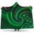 New Zealand Maori Mangopare Hooded Blanket Polynesian - Green Hooded Blanket - Polynesian Pride