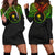 Chuuk Women's Hoodie Dress - Reggae Color Version Blue - Polynesian Pride