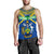 Solomon Islands Men Tank Top Simple Coat Of Arms Rugby Blue - Polynesian Pride