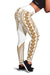 Hawaii Polyneisan Gold And White Color Special Tribal Women's Leggings White - Polynesian Pride