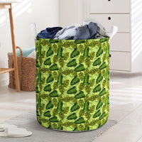 Tropical Green Hawaii Laundry Basket Laundry Basket One Size Green - Polynesian Pride