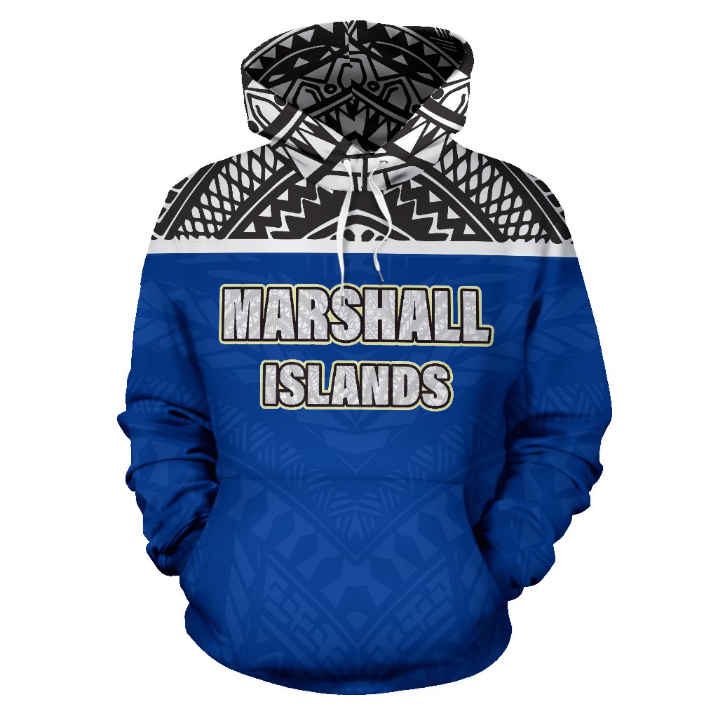 Marshall Islands All Over Hoodie Micronesian Style - Polynesian Pride
