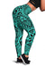 Polynesian Hawaiian Style Tribal Tattoo Turquoise Hawaii Women's Leggings AH Turquoise - Polynesian Pride