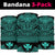 Hawaiian Kanaka Map Bandana 3 - Pack Nation Warrior Turquoise - Polynesian Pride