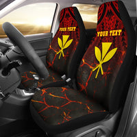 Hawaii Kanaka Polynesian Personalized Car Seat Covers - Eruption Style - Polynesian Pride