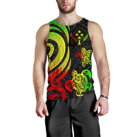 Kosrae Micronesian Men Tank Top - Reggae Tentacle Turtle - Polynesian Pride