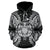 Polynesian Hawaii ll Over Hoodie Map Turtle Black - Polynesian Pride