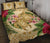 Hawaii Quilt Bed Set - Turtle Quilt Bed Set Strong Pattern Hibiscus Plumeria AH Gold - Polynesian Pride