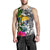 Nauru Custom Personalised Men's Tank Top White - Turtle Plumeria Banana Leaf Crest - Polynesian Pride