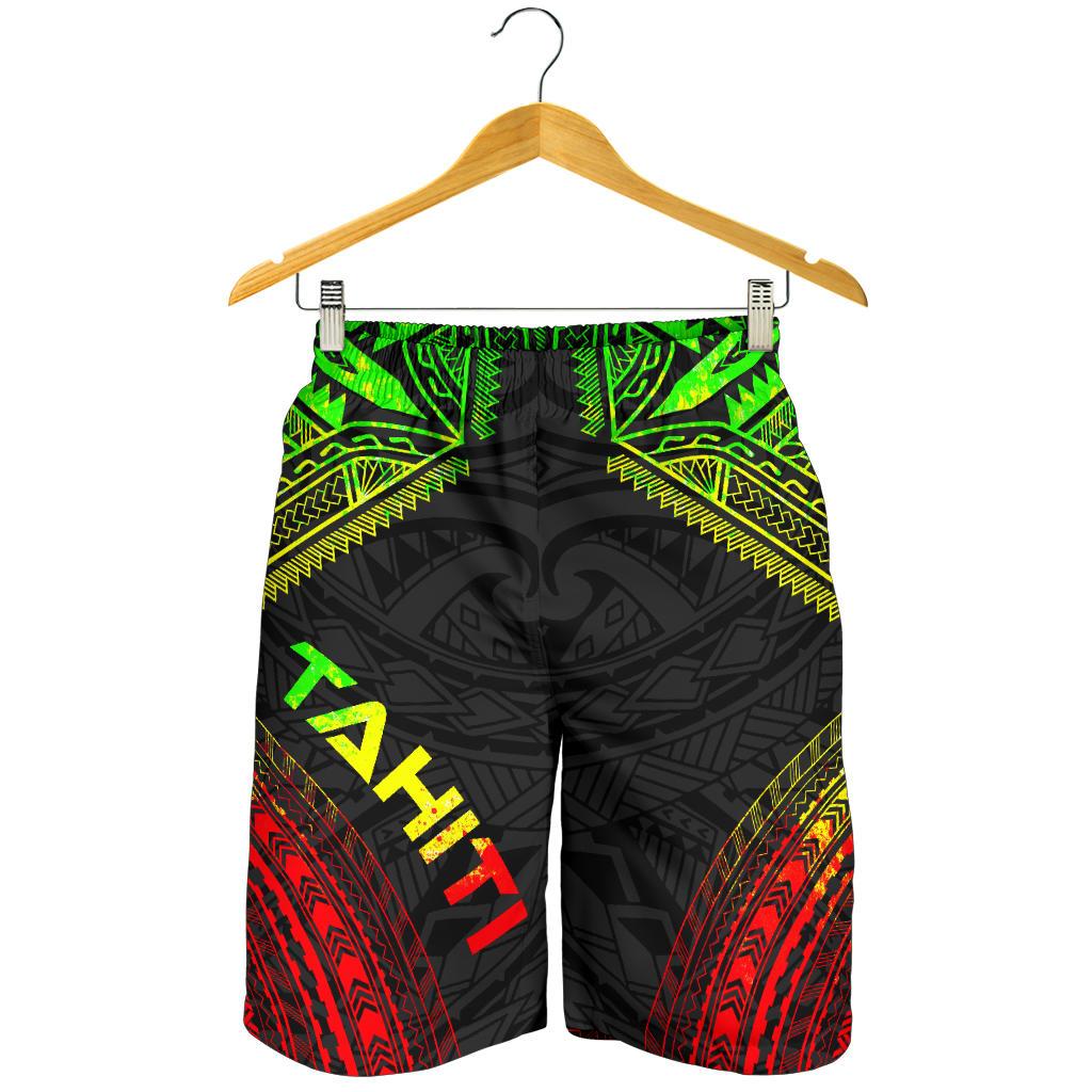 Tahiti Men's Shorts - Polynesian Chief Reggae Version - Polynesian Pride