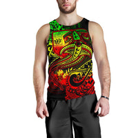 Fiji Men's Tank Top - Reggae Shark Polynesian Tattoo - Polynesian Pride