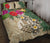 Tahiti Polynesian Quilt Bed Set - Hibiscus Turtle Tattoo Beige - Polynesian Pride