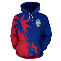 Guam Hoodie Guam Coat of Arms Coconut Tree - Polynesian Pride