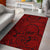 Hawaii Area Rug Polynesian Maori Lauhala AH Rug Red - Polynesian Pride