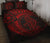 Polynesian Quilt Bed Set - Polynesian Red Seahorse Tattoo - Polynesian Pride