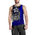 Polynesian Hawaii Men Tank Top Blue - Turtle with Hook - Polynesian Pride