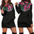 Hibiscus Hoodie Dress Black - Polynesian Pride