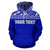 Niue Polynesian Custom Hoodie Horizontal Blue - Polynesian Pride